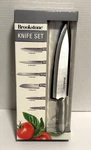 Brookstone (12-PIECE) Stainless Steel Essential Knife Set. Fixed Price $34.99.