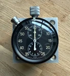 Minerva Monte-carlo 12-HOUR Dash-mounted Rally Timer Stopwatch (un-signed). Fixed Price $1411.83.