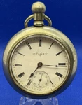 Vintage Elgin Pocket Watch Silverode Case. Fixed Price $145.00.