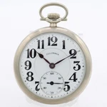 Antique 18S 1919 Illinois 21J Railroad Pocket Watch Bunn Special Nickel Usa. Fixed Price $344.65.
