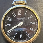AB40 Vtg Westclox Scepter Red Dial Pocket Watch Parts/repair/restoration As Is**. Fixed Price $29.99.