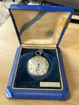Vtg Gruen Veri-thin Precision 17 Jewel Pocket Watch 10K Gold Filled Works. Fixed Price $270.00.