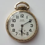 Vtg Elgin Shockmaster 657 17J France 10K Rolled Gold Plate Pocket Watch. Fixed Price $249.99.