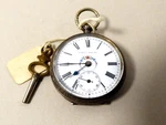 Victorian Cuivre Sterling Silver 800 Swiss Pocket Watch Hallmarks Sans Rival. Fixed Price $275.00.