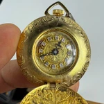 Vintage Lucerne Swiss Women Gold Tone Mechanical Pocket Watch With Chain Working. Fixed Price $35.00.