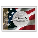 H.e. Harris American Silver Eagle Frosty Case With Flag Design Coin Display. Fixed Price $18.13.