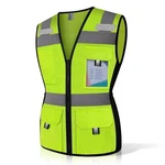 High Visibility Reflective Safety Vest For Women, 11 Pockets, Zippered, Ansi Com. Fixed Price $29.99.