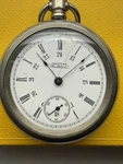 American Waltham Mechanical Pocket Watch Silver Roman Numerals Vintage. Fixed Price $91.00.