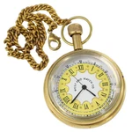 Smooth Vintage Timepiece Pocket Watch With Chain Gold Color +free Box. Fixed Price $27.99.