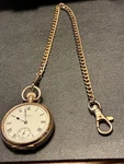 Waltham Pocket Watch. 10KT Gold Filled Case. 6/0S, 17 Jewels, Model 1898. Runs.. Fixed Price $449.95.
