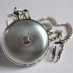 Classic Mechanical Wind Up Pocket Watch Steel Roman Numerals With Chain Gift Box. Fixed Price $28.99.