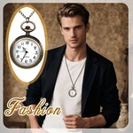 Women's Classical Antique Bronze Tone Open Face Patterned Pocket Watch. Fixed Price $10.99.
