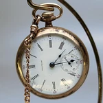 Waltham Model 1883 Grd. No 820 18S 15J Antique 1898 Case Warranted 10Y Runs. Fixed Price $264.95.