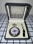 Vintage Standing Buck Deer & Doe Woods Pocket Watch - New. Fixed Price $29.99.