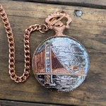 Croton Reliance Suspended Bridge Commemorative Pocket Watch Two Tone Working. Fixed Price $39.97.
