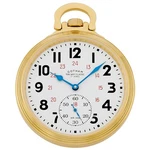 Gotham Men's Gold Plated 17 Jewel Stainless Steel Mechanical Pocket Watch. Fixed Price $179.95.