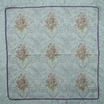 Burberrys Jacquard Gray Flower Cotton Mini Scarf Pocket Square 20.5"X20.5" Q609. Fixed Price $19.99.