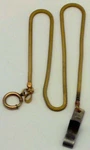 17" Gold Tone Snake Pocket Watch Chain Shirt Hook Fob 3.3MM Wide (PK2). Fixed Price $34.95.