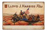 Lloyd J. Harris Cherry Pies Washington River Retro Label At 8X12 Metal Sign. Fixed Price $19.00.