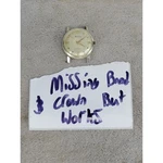 Westclox Automatic Model 770 Vintage Watch Head Gold Tone Works Missing Crown. Fixed Price $59.98.