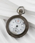 James Perret Locle Swiss S+p 243 Pocket Watch Runs (issues) - 1532B. Fixed Price $99.99.