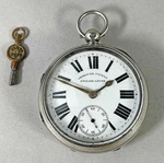 Antique Sterling Silver Pocket Watch Improved Patent English Lever 1902 Working. Fixed Price $269.45.