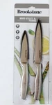 Brookstone 2PC.PREP Knife Set Full-tang Damascus Stainless Steel W/sheath New. Fixed Price $26.87.