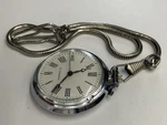 Mechanical Antimagnetic Open Face Pocket Watch Silver Tone Chain "tested Works". Fixed Price $31.99.