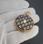 Very Rare Patek Philippe 18K Solid Gold Enamel Pocket Watch 30MM 1862 With Paper. Fixed Price $69995.00.