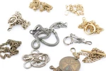 Lot Of 10 Antique Pocket Watch Chains (in). Fixed Price $99.95.