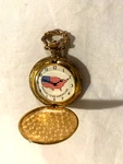 Pocket Watch Gold Statute Of Liberty Usa New Battery-works Great. Fixed Price $8.00.