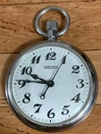Seiko 7C21-0A20 Mens Pocket Watch Quartz Rare Railway. Fixed Price $231.63.