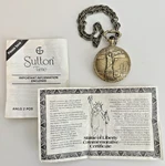 Sutton Pocket Watch Ltd Commemorative 1886 1986 Statue Of Liberty -preowned. Fixed Price $25.99.