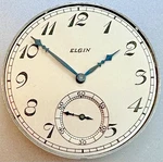 * 12 Size 1926 Elgin 7J Gr 303 Pocket Watch Movement Dial Hands Runs M47. Fixed Price $19.99.