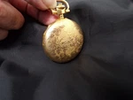 Vtg Gold Tone Colibri Quartz Pocket Watch - Needs Battery. Fixed Price $15.00.
