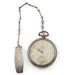 Imperial Pocket Watch Gold Filled 6J With Fob 44.9MM For Repair Open Face. Fixed Price $80.00.