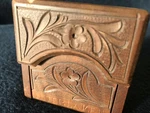 Rare Antique Hand Carved Wooden Austrian Pocket Watch Stand. Fixed Price $99.00.