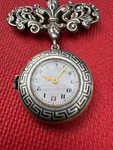 Rare Vintage Olympic W. Co Pin Brooch Pendant Swiss Watch Sterling Silver 935. Fixed Price $795.00.