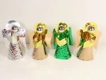 Foil Christmas Angels Figurines Decoration Lot Vintage C6560. Fixed Price $8.03.