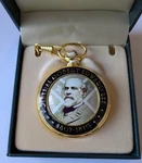 General Robert E. Lee Pocket Watch Gold Tone Quartz Roman Numerals Collectible. Fixed Price $19.99.