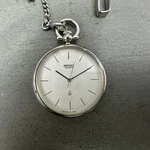 Seiko Pocket Watch Men 37MM Silver Dial Tone Round 2621-0120 New Battery. Fixed Price $89.99.