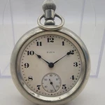 Elgin Pocket Watch Silverode Heavy Year 1921, 59MM Missing Face Glass / Crystal. Fixed Price $99.99.