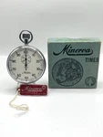 Minerva Timer Swiss Stopwatch With Tag And Box. Fixed Price $139.00.