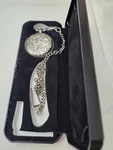 Geneva Quartz Pocket Watch Geese Birds New Battery Tested And Working. Fixed Price $29.99.