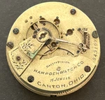 Antique 1895 Hampden Grade 44 Pocket Watch Movement Parts/repair 18S 16J Usa. Fixed Price $29.95.