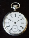 Art Nouveau Style 925 Solid Silver Ancre 17 Rubis Swiss Made Pocket Watch 42MM. Fixed Price $102.23.