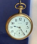 Antique 1917 Elgin Gold Filled Pocket Watch 16S 17J Model Grade 387 *running*. Fixed Price $229.95.