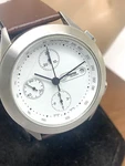 Momo Design Men's Watch Swiss Automatic Chronograph White Dial Leather Band 40MM. Fixed Price $989.99.