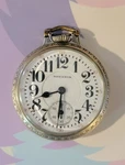 Hamilton Wadsworth Railroad Bar Over Crown 992 14K Gold 21 Jewels Pocket Watch. Fixed Price $550.00.