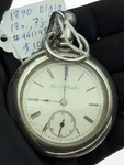 Antique 1892 Elgin Pocket Watch - Grade 10 Model 18S 11J Roman Dial. Fixed Price $185.00.